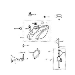 Benzintank Peugeot Ludix pro 2-Takt