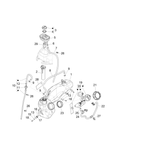 Benzintank Piaggio Liberty 50 4-Takt (IGET Euro 4)