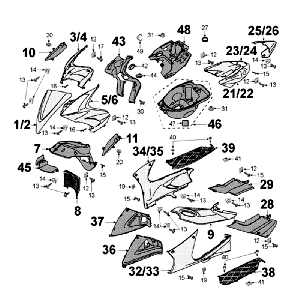 Beschichtung Peugeot Jet Force LC Einspritzung Blau