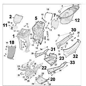 Überzug Peugeot Tweet altbeige