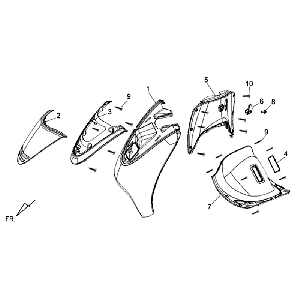 Beschichtung Frontbeschichtung innen Sym Allo (WH871) Champagner