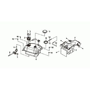 Triebstaubtank, Benzin, Float, Sym Fiddle III, Euro4