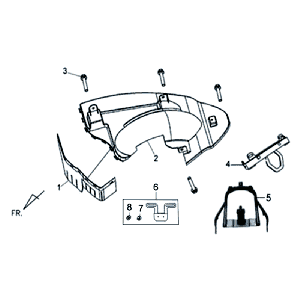 Schutzblech innen Sym Allo (WH871) champagnerfarben