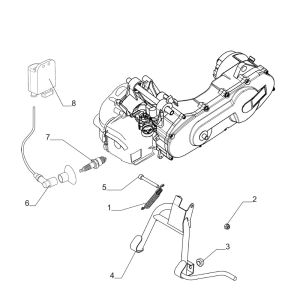 Zündspule - Haupständer Moto Martin Tir 45km 10 Zoll 2-Takt