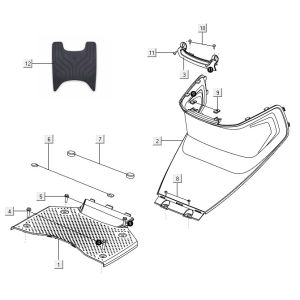Trittbrett - chopbox Niu M1