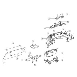 Rücklicht Niu M1 rot