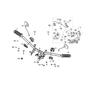 Bremsassy - Schalter - Griffversorgung Sym E-Fiddle