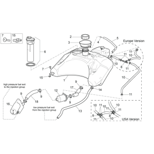 Kraftstofftank Aprilia SR 50 H2O ie+Vergaser 2004-2009
