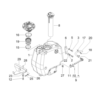 Treibstofftank Gilera Runner 50 SP 2010-2017