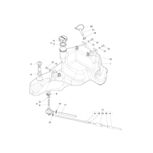 Benzintank Piaggio Zip 50 SP 2006-2013