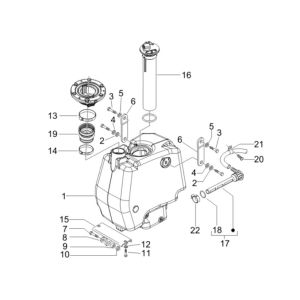 Kraftstofftank Gilera Runner 200cc VXR 4-Takt 2006
