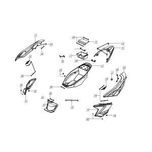 Buddybak Kymco Agility 16'+ 4-Takt-Einspritzung euro4 mattgrau