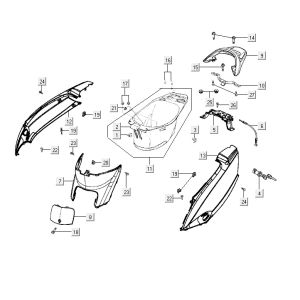 Buddybak Kymco Vitality 2t ac rot