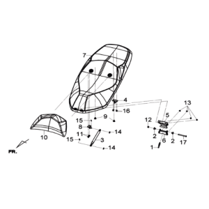 Buddyseat/ Heckträger Sym Joymax 300I ABS E3 2014-2016