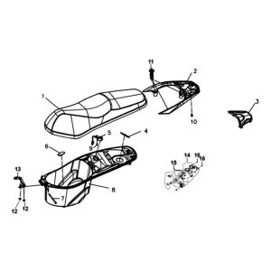 Buddyseat Heckträger Sym Symphony ST (WH-006) weiß