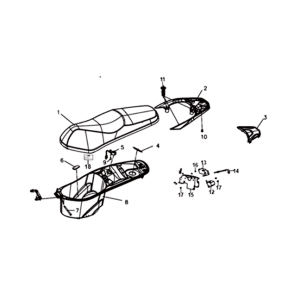 Buddysitz/ Helmfach/Träger Sym Symphony ST 200I