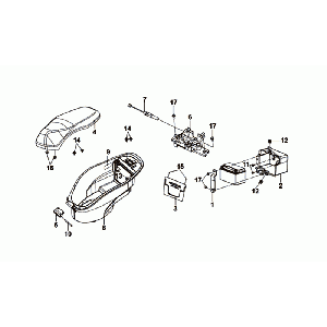 Buddyseat SYM Mio 50I Helmmontage