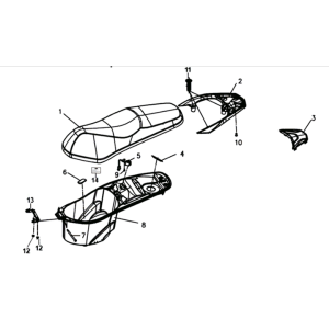 Sitz- und Helmfach Sym Symphony ST 125I E4