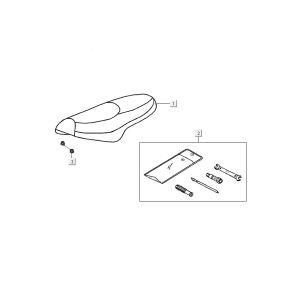 Buddyseat Kymco DJ 2-Takt Silber