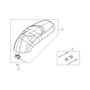 Buddyseat Kymco Like 4-Takt Tecno Silber wie T T 2015