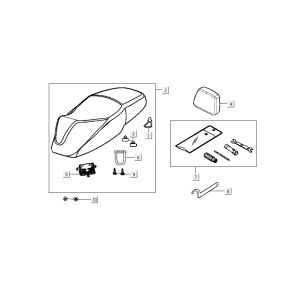 Buddyseat Kymco New Dink 4-Takt weiß