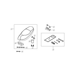 Buddyseat Kymco New Sento 4-Takt 50i rot