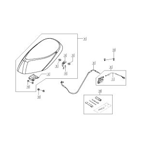 buddyseat Kymco Sento 4-Takt Weiß
