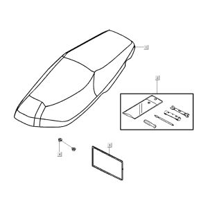 Buddyseat Kymco Super 8 Street 4-Takt rot