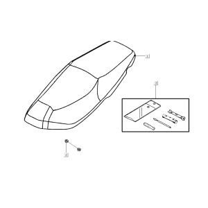 Buddyseat Kymco Super8 Street 50i E4 Mattgrau