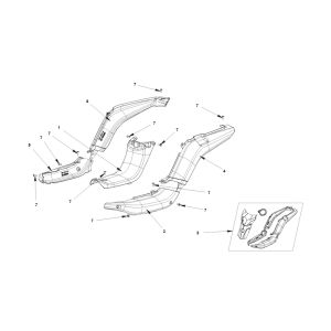 Bye-Bike Seitenverkleidung -Bye Bike zijscherm