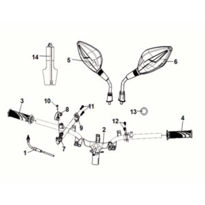 Kabel-, Schalter- und Griffversorgung Sym Symphony ST 50 E5