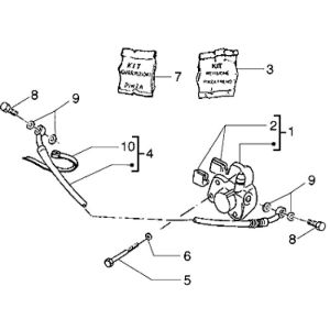Bremssattel Piaggio Liberty 4-Takt bis 2005