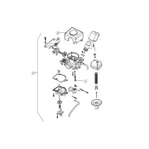 Vergaser Kymco Agility FR 12" 4-Takt euro4 blau