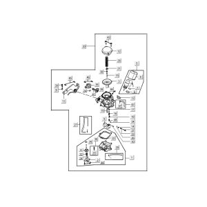 Vergaser Kymco Carry 4-Takt schwarz