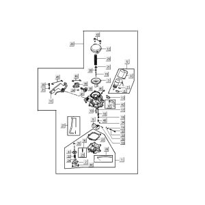 Vergaser Kymco Super 8 Street 4-Takt rot