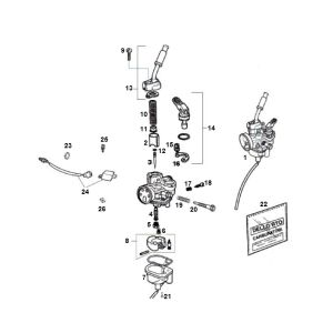 Vergaser SENDA R X-TREME 2007 E2 3ED