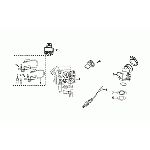 VERGASER Sym Orbit II Euro 4 Mattgrau