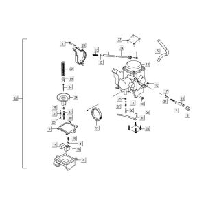 Vergaser Kymco MXU 300R
