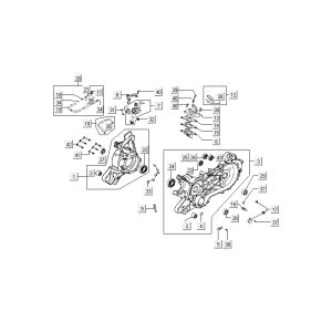 Kurbelgehäuse Kymco MXU 50