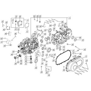 Kurbelgehäuse Kymco MXU 500