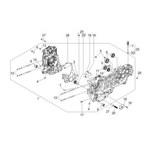 Kurbelgehäuse Vespa GTV 250 4T 4V IU