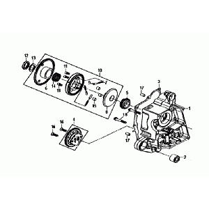 Rechte Kurbelwellenölpumpe Sym Mio 50I
