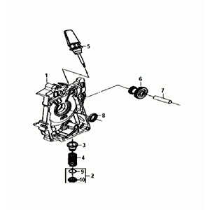 KURBELGEHAEUSE RECHTS/MOTOR STARTEN Sym Orbit III Schwarz