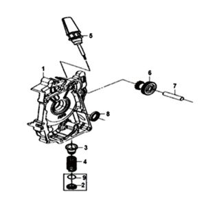 Kurbelgehäuse-Rechtsstart Motor Sym Symphony ST euro4