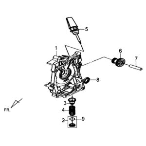 Rechte Kurbel/Sym XPRO 50 E4 Motorstart