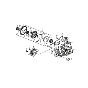 Kurbelgehäuse rechts Sym Jet 14