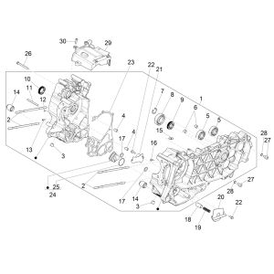 Carter Vespa GTS 125 4-Takt IE ABS Euro4 2016-2018