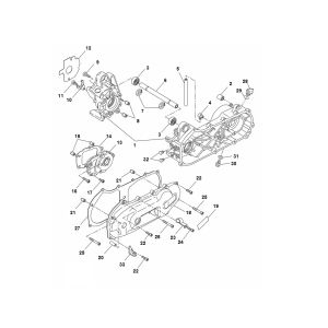 Kurbelgehäuse Yamaha Aerox 2-Takt 2013