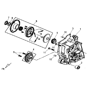 Ölpumpe Rechte Ölpumpe Sym Allo (WH871) champagne