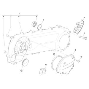 Kupplungsdeckel Vespa Sprint 2-Takt